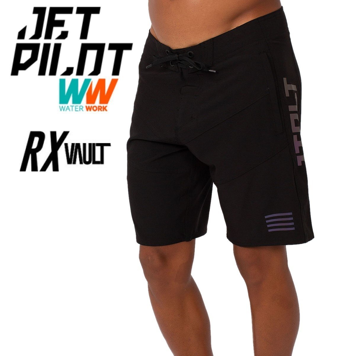 ジェットパイロット JETPILOT 2023 ボードパンツ 送料無料 RX ボルト ボードショーツ RX VAULT BOARDSHORT S22904 ブラック 40 海パン