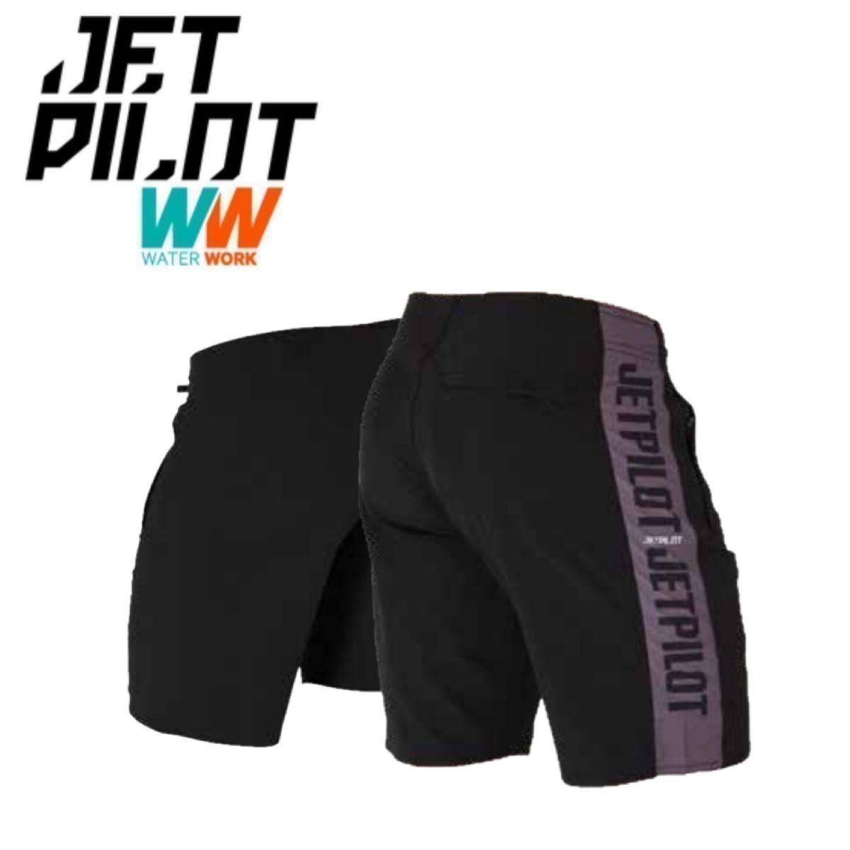 ジェットパイロット JETPILOT 2024 ボードパンツ 送料無料 フリーライド ボードショーツ S23903 ブラック 36 海パン