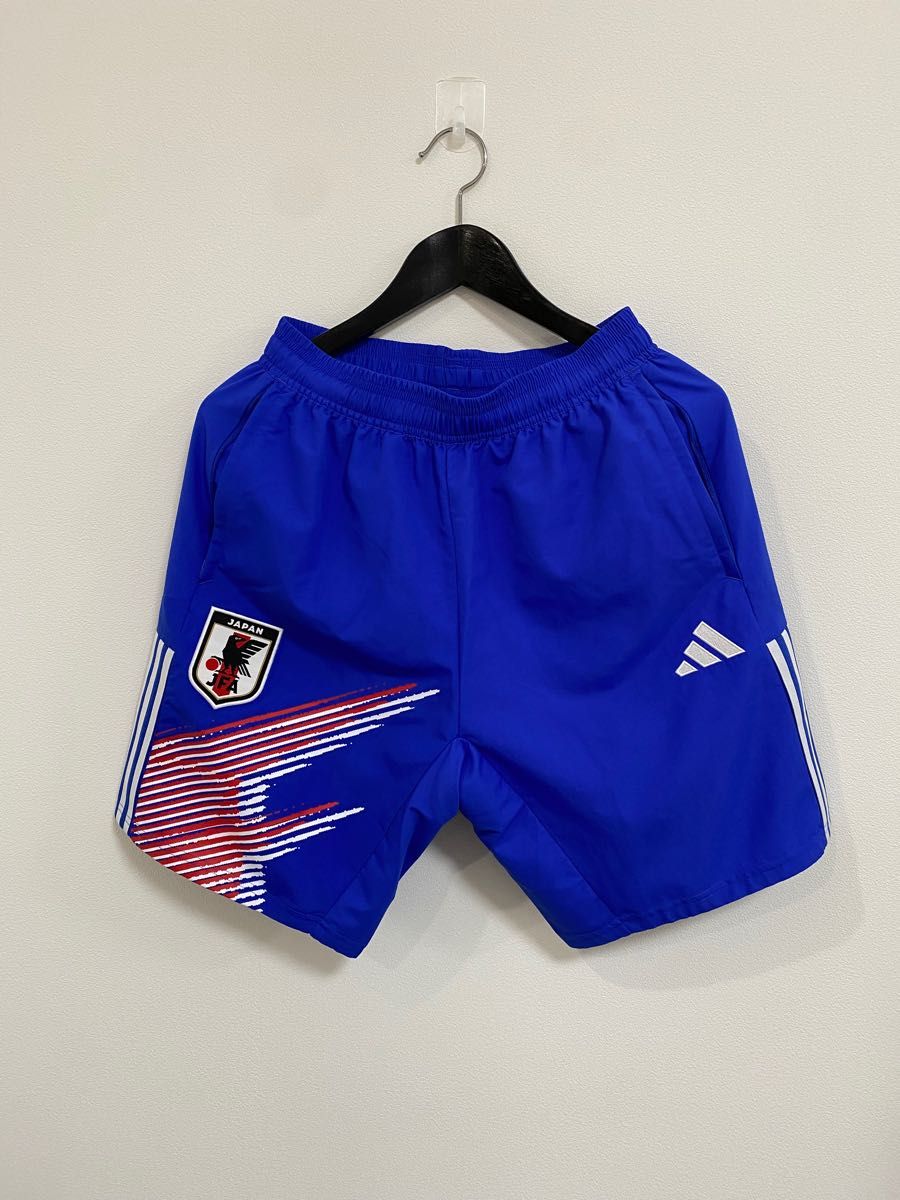 L】新品 adidas サッカー 日本代表 ユニフォーム パンツ ブルー L】新品 adidas サッカー 日本代表 ユニフォーム パンツ ブルー
