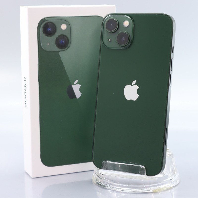 Apple iPhone13 128GB Green A2631 3K583J/A バッテリ100% ■SIMフリー★Joshin5594【1円開始・送料無料】の画像1