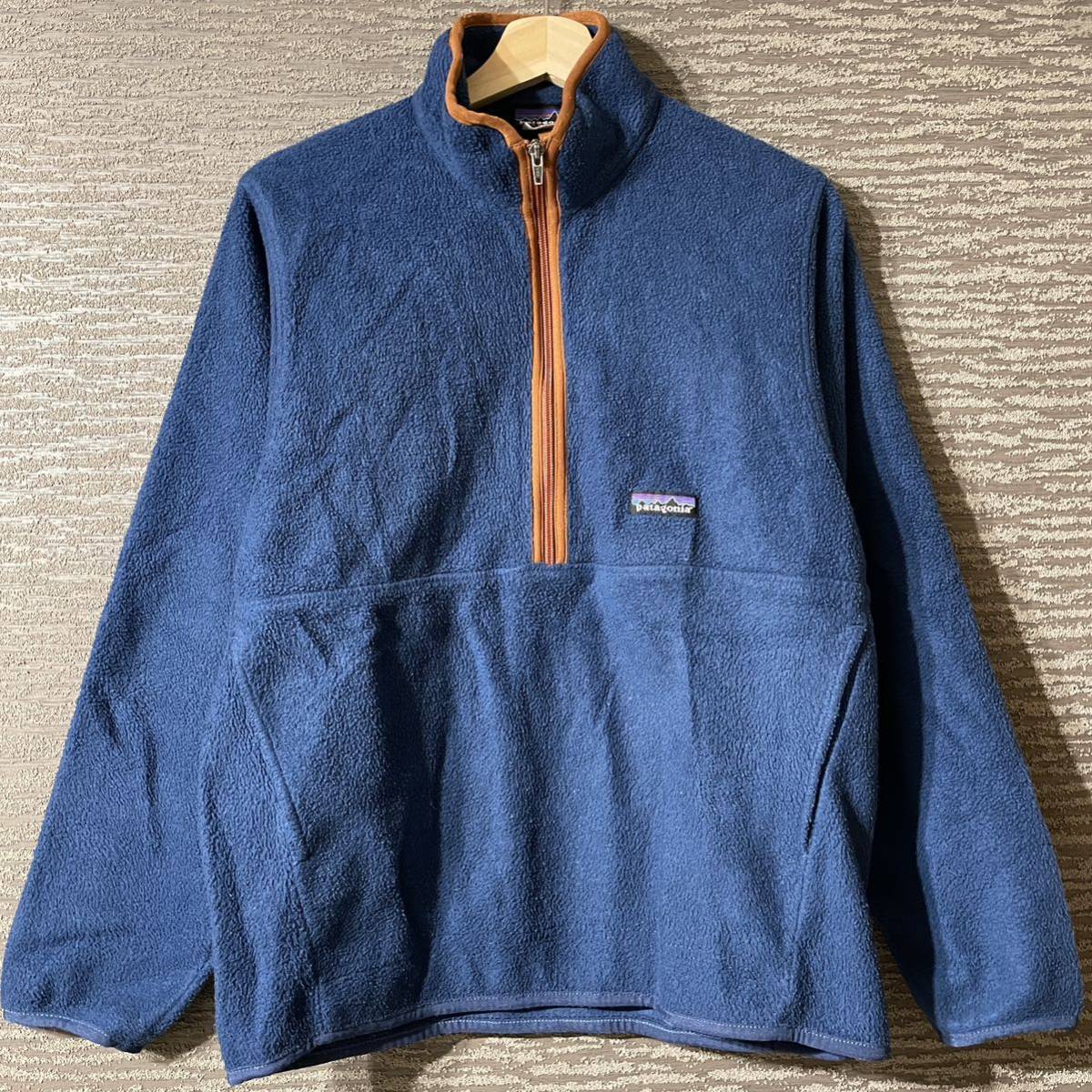 Patagonia patagonia fleece sinchilla половина Zip Patagonia флисовая куртка S 90S 00s Blue использует одежду.