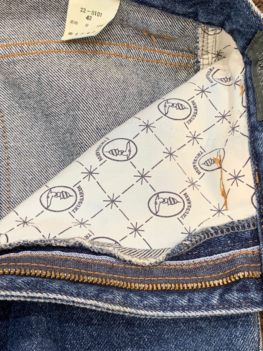【未使用】 TRUSSARDI トラサルディ デニム ジーンズ ブルー