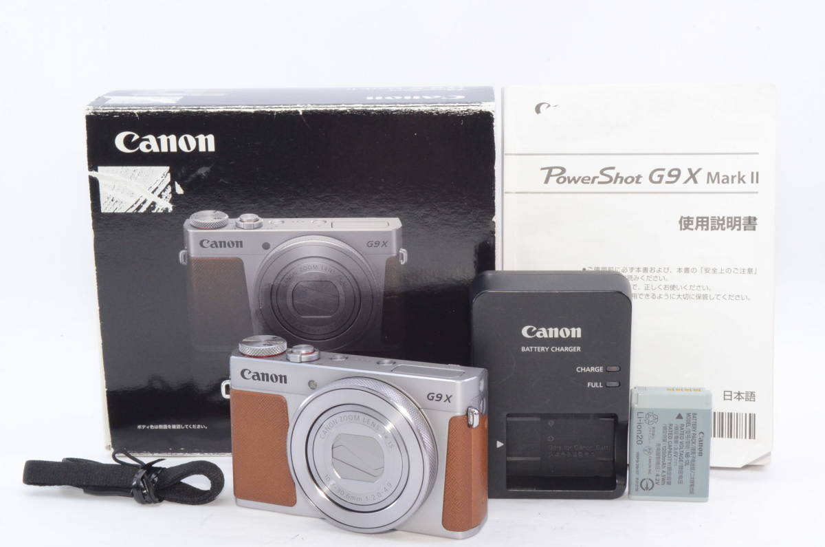 Canon PowerShot G9X Mark 2シルバー予備純正バッテリー付-