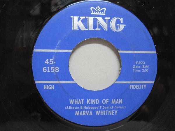 7” US盤 Marva Whitney // Your Love Was Good For Me / What Kind Of Man -KING 45-6158 (records)_画像2