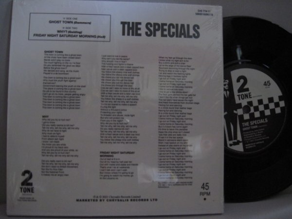 7” UK盤 The Specials // Ghost Town / Why? / Friday Night, Saturday Morning / 40th Anniversary Edition- (records)の画像2