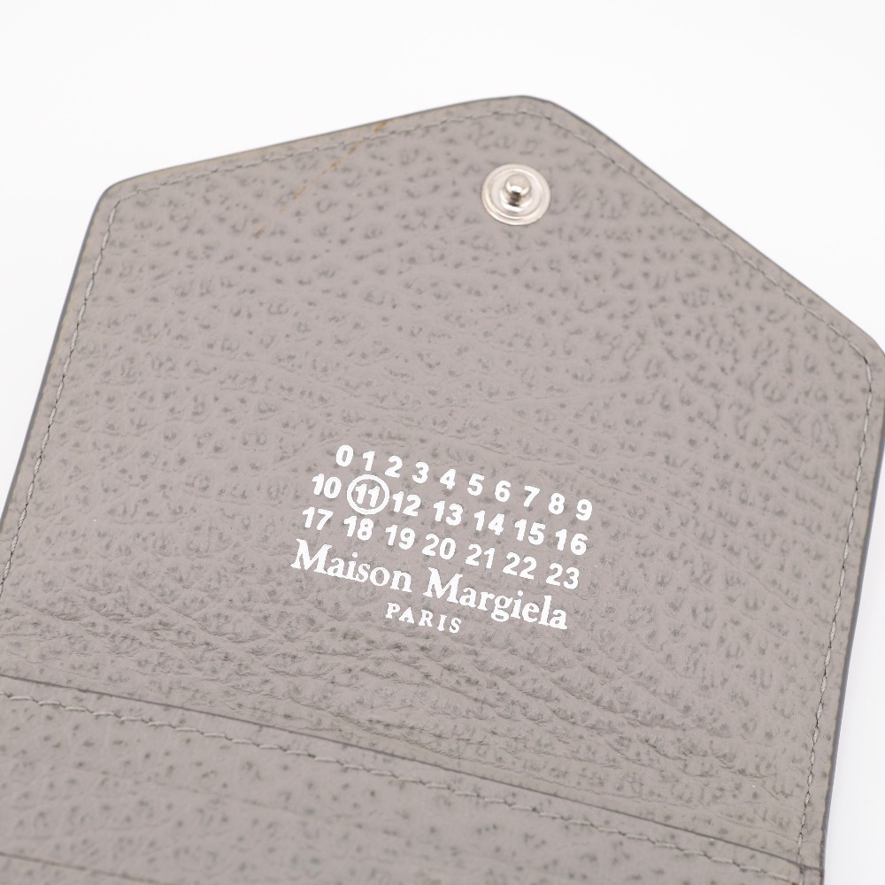 Maison Margiela/メゾンマルジェラ 4ステッチ パスケース レザー カードケース グレー レディース ブランド_画像8