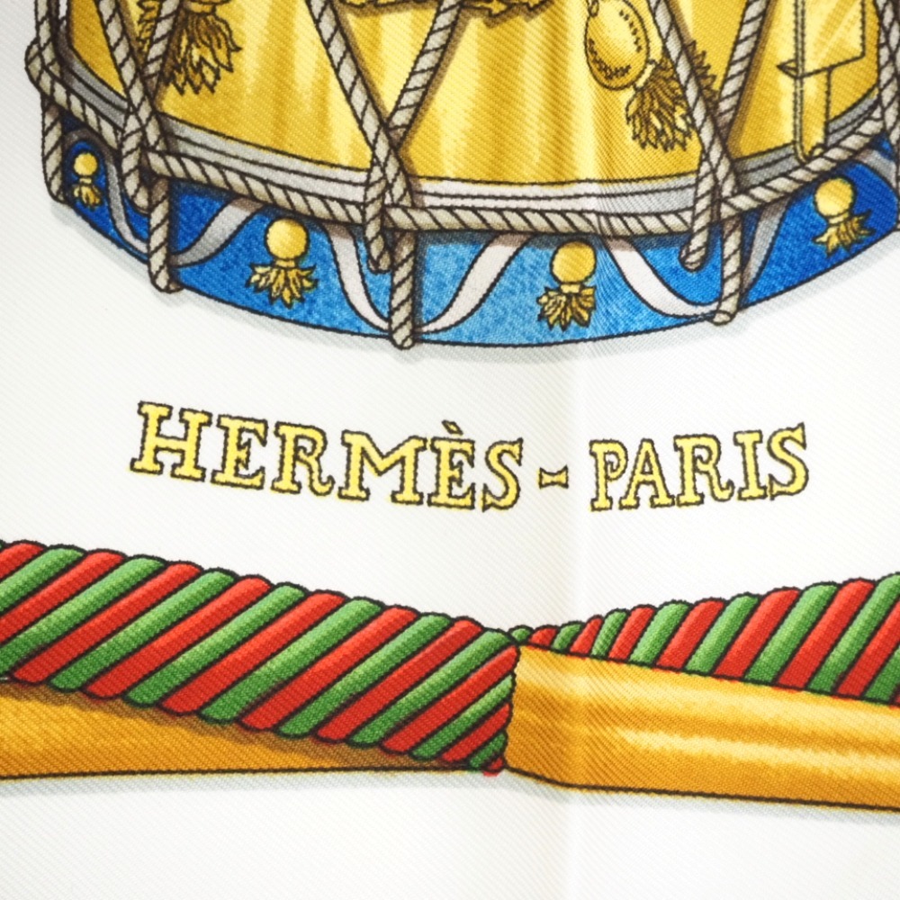 HERMES/エルメス タンブールの太鼓 PETITE VENERIE カレ　90 シルク スカーフ レッド レディース ブランド Yahoo!フリマ（旧） 8