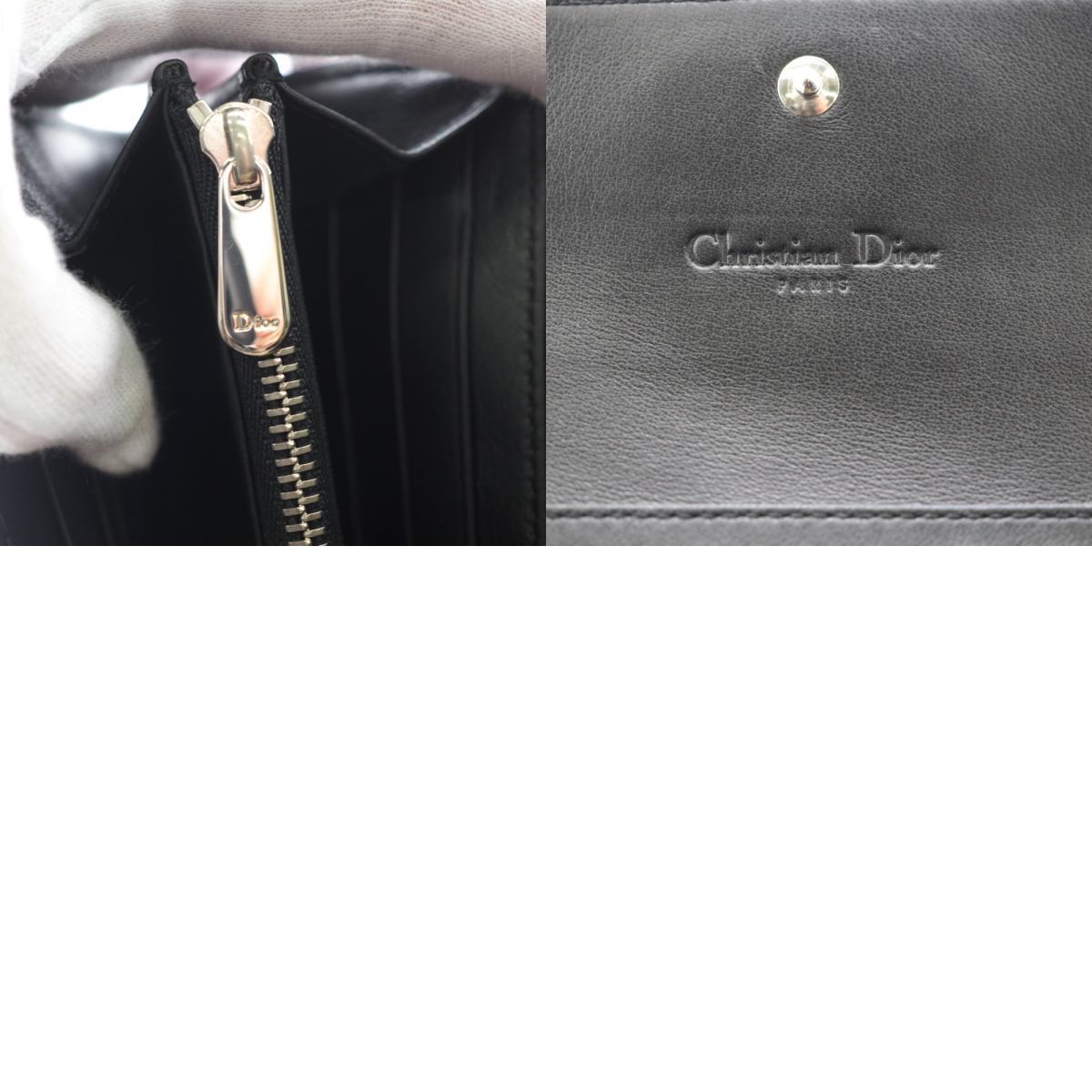 Christian Dior/クリスチャンディオール CDロゴ レザー 長財布 ブルー ユニセックス ブランド
