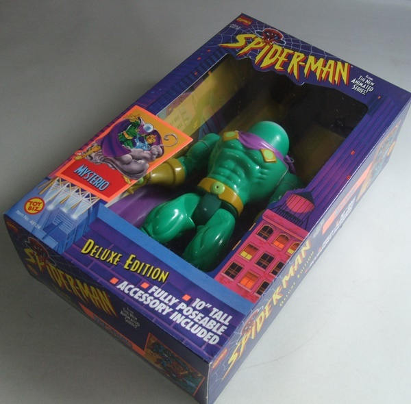 VINTAGE 90s Человек-паук Mysterio ошибка te rio 10 дюймовый фигурка * кукла нераспечатанный товар MARVELma- bell TOY-BIZ Vintage 