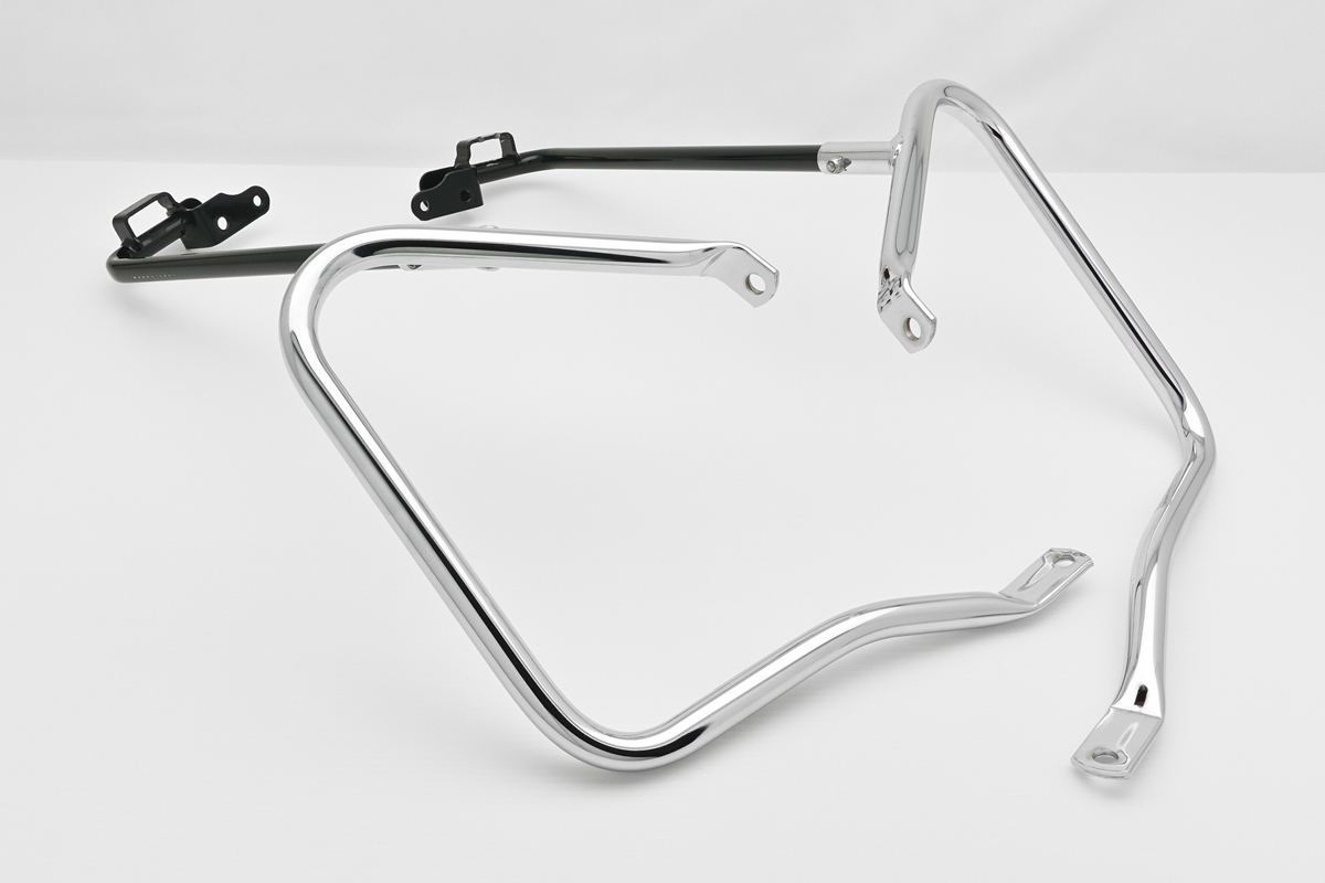 【ハーレー純正】 90200787 リアサドルバッグガード&サポートキット / クローム　'14～ ツーリング_画像2