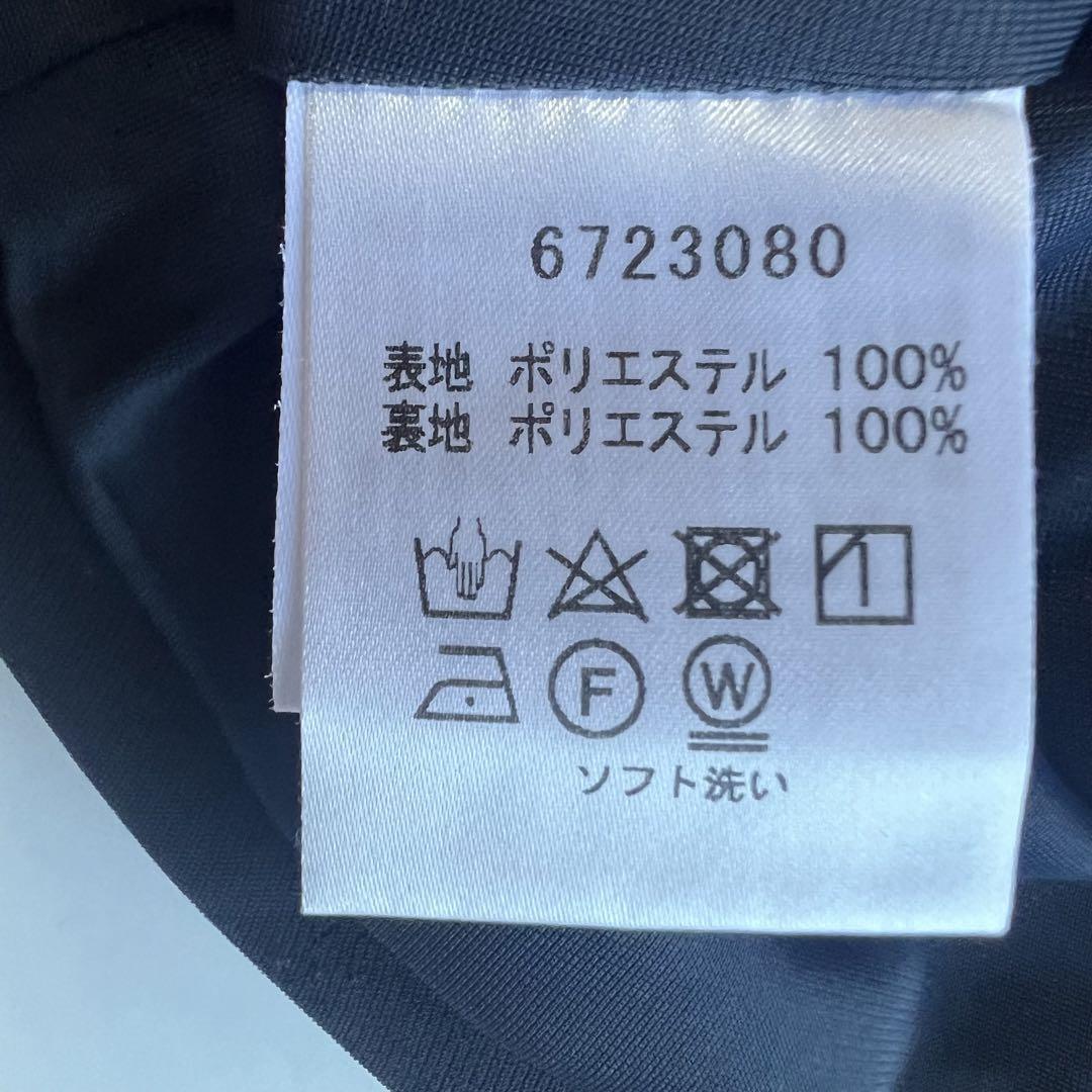 美品️ルネ Rene ノーカラージャケット デニム フリル ネイビー 36 美品️ルネ Rene ノーカラージャケット デニム フリル ネイビー 36