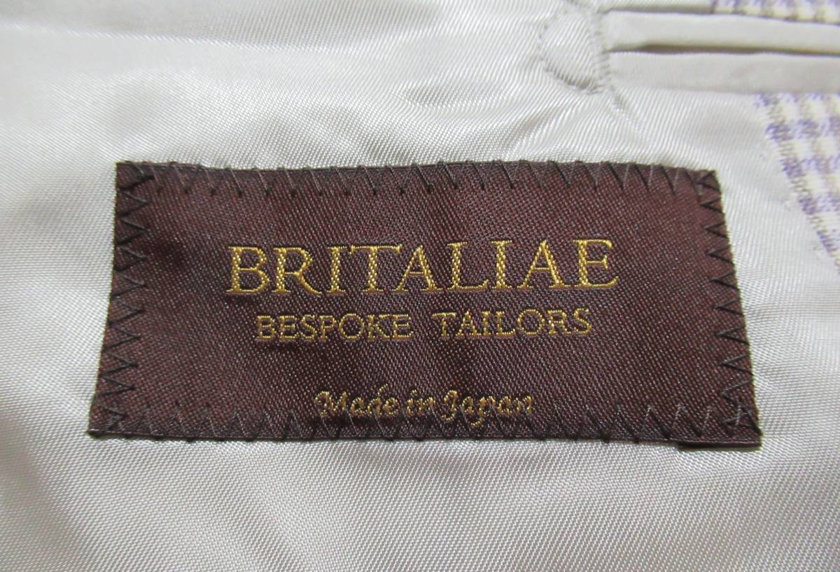 上質素材★BRITALIAE/ブリタリエ◎テーラードジャケット FRATELLI TALLIA DI DELFINO イタリア産素材 BISPOKE ビスポーク_画像7