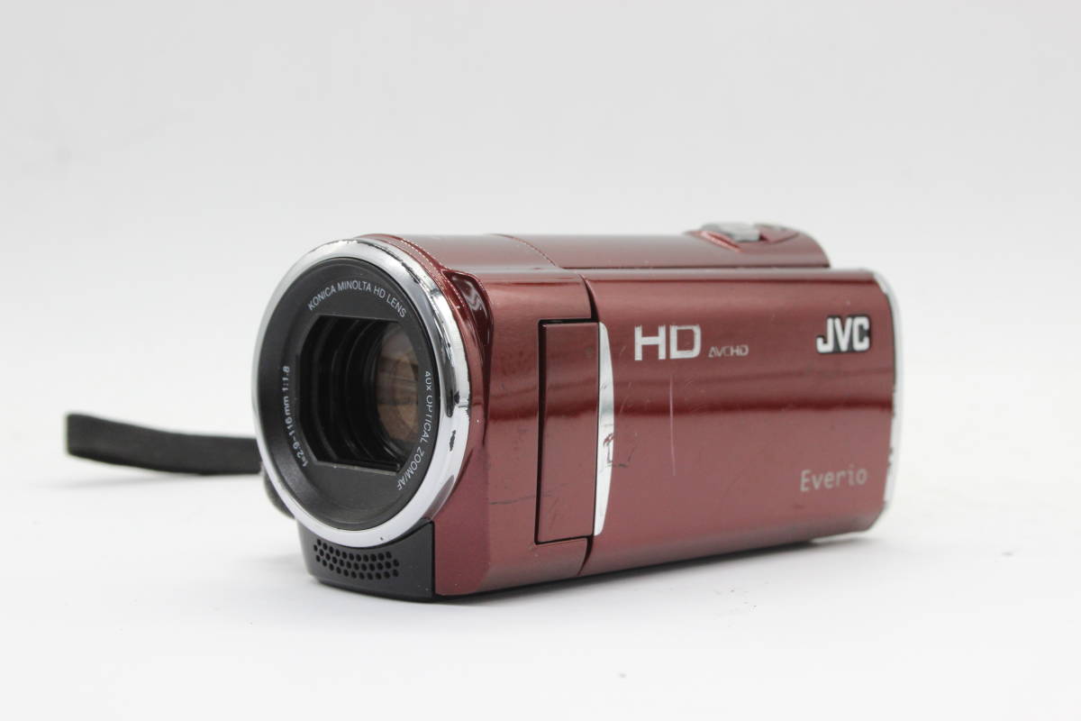 【返品保証】 【録画再生確認済み】JVC Everio GZ-HM450-R レッド 40x ビデオカメラ s1371