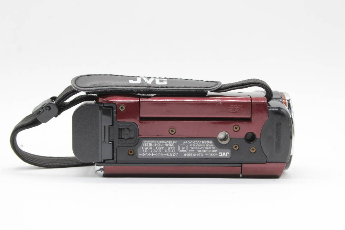 【返品保証】 【録画再生確認済み】JVC Everio GZ-HM280-R レッド 40x バッテリー付き ビデオカメラ s1375_画像7