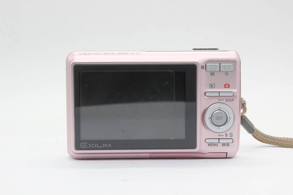 【返品保証】 カシオ Casio Exilim EX-Z77 ピンク 3x バッテリー付き コンパクトデジタルカメラ s1418_画像4