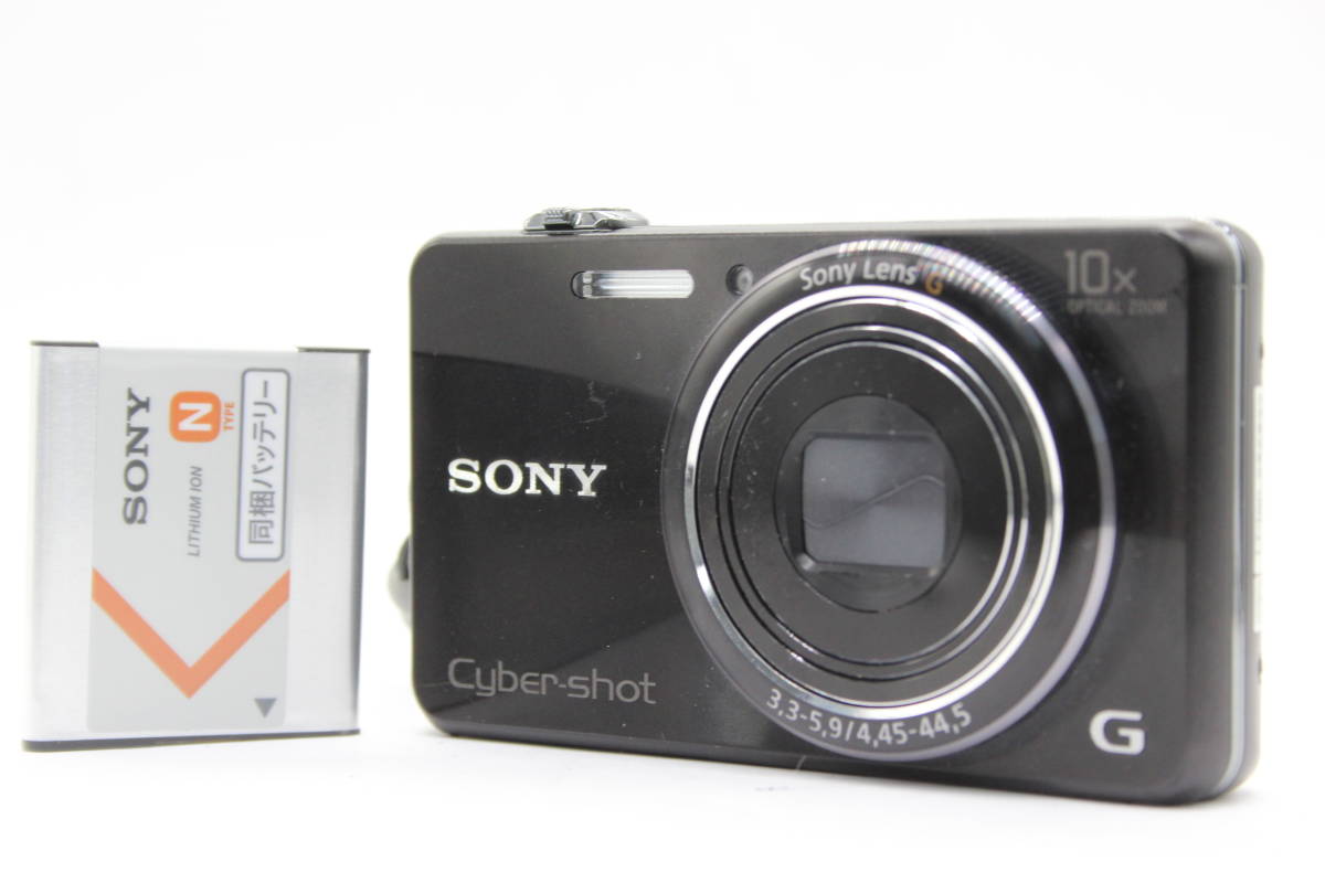 【返品保証】 ソニー Sony Cyber-shot DSC-WX100 ブラック 10x バッテリー付き コンパクトデジタルカメラ s1454_画像1