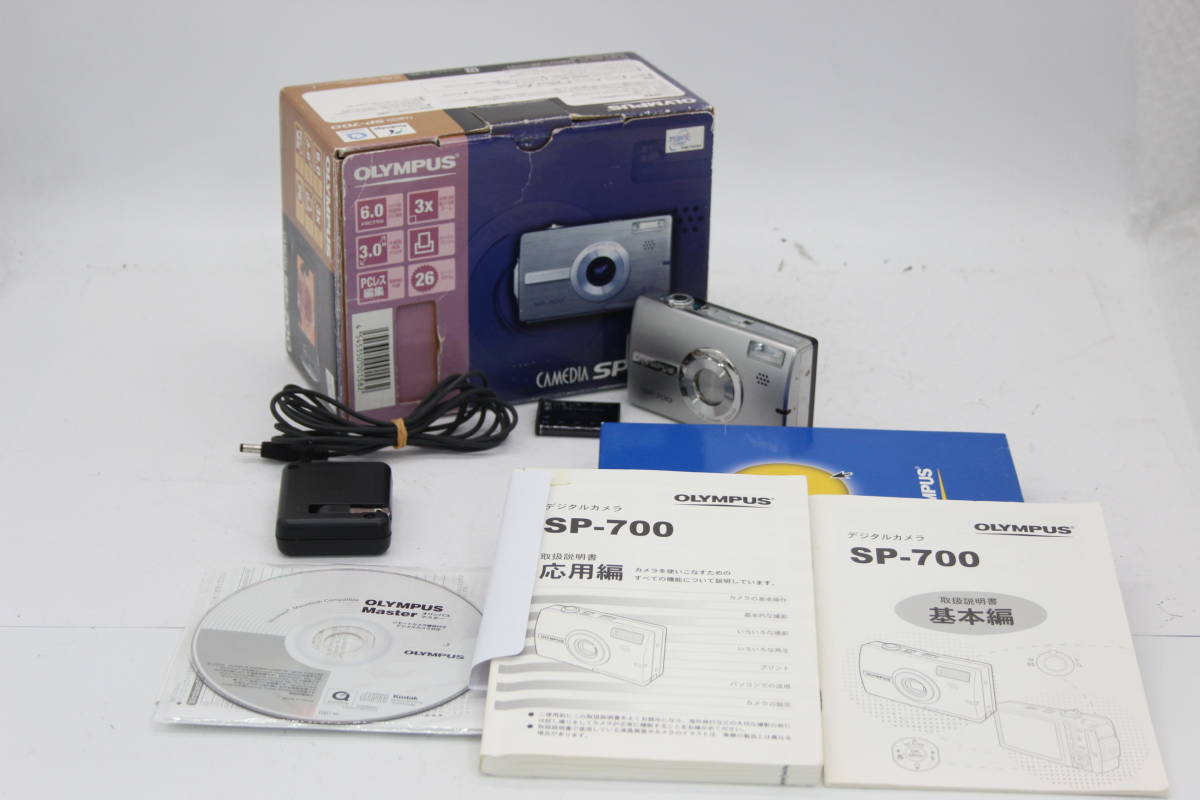 【美品 返品保証】 【元箱付き】オリンパス Olympus SP-700 AF Zoom 3x バッテリー付き コンパクトデジタルカメラ s1544_画像1