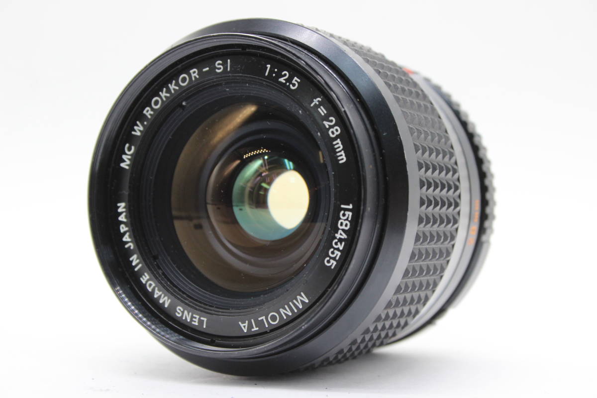 SALE】 【返品保証】 ミノルタ s1571 レンズ F2.5 28mm W.ROKKOR-SI MC