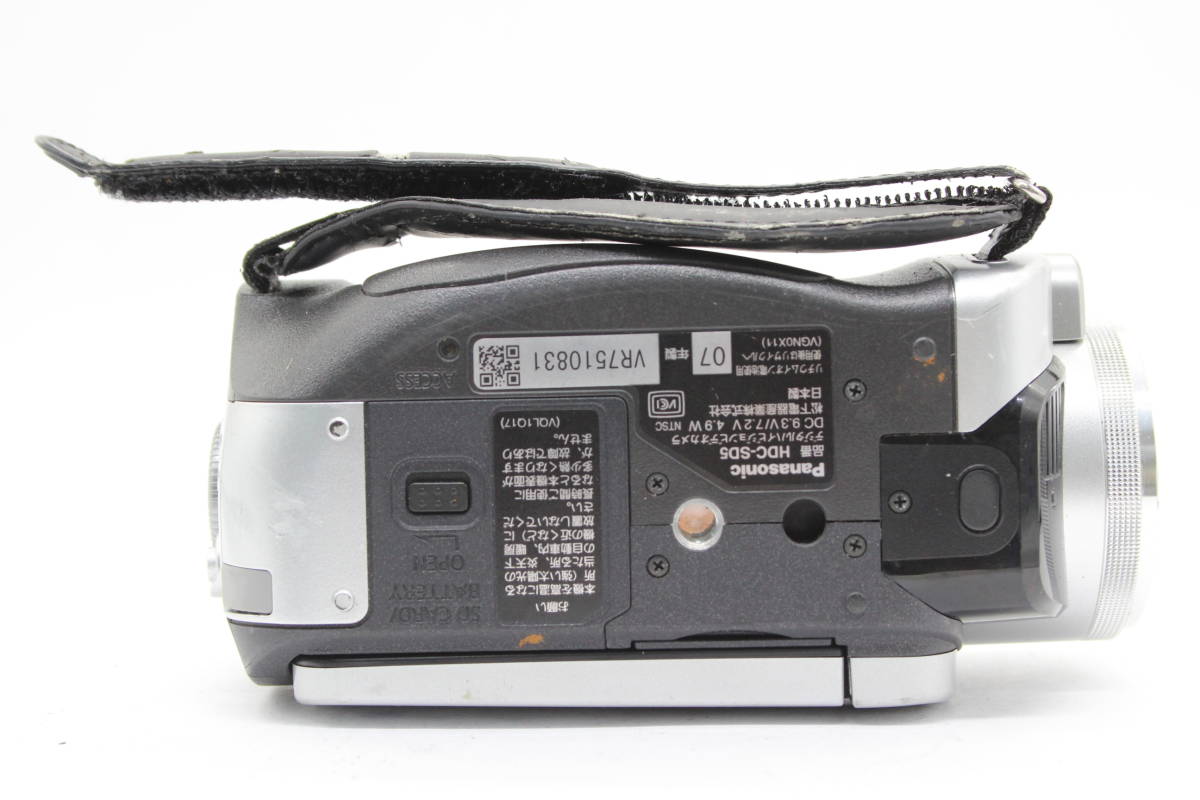 【返品保証】 【録画再生確認済み】パナソニック Panasonic HDC-SD5 10x ビデオカメラ s1630_画像7