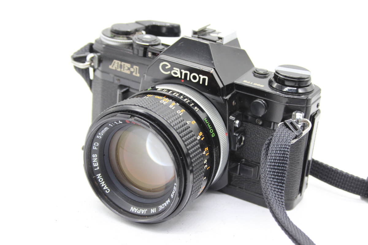 日本に AE-1 Canon キャノン 【返品保証】 ブラック s1709 ボディ
