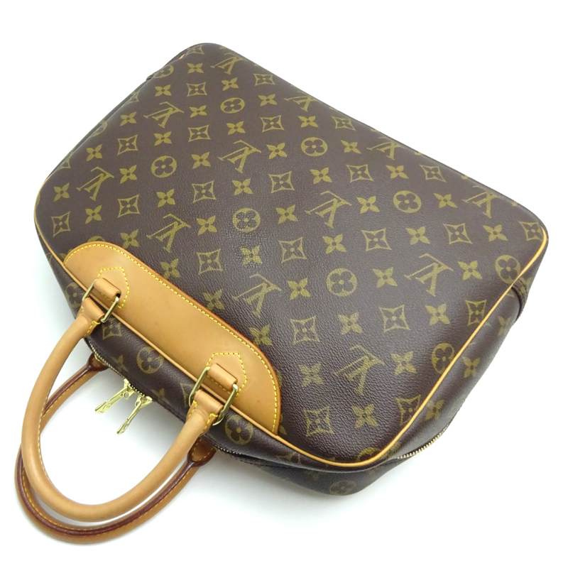 ［飯能本店］LOUIS VUITTON LV ルイ・ヴィトン ドーヴィル (ボーリングヴァニティ) M47270(旧型) ハンドバッグ モノグラム DH76920_画像4