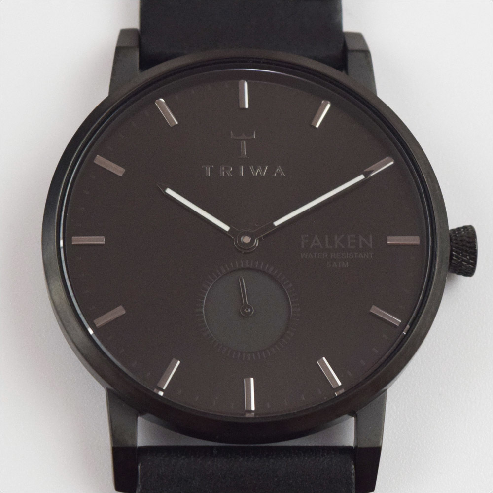 未使用品 定価27,500円 TRIWA トリワ MIDNIGHT FALKEN 腕時計 38mm ブラック FAST115-CL010101_画像4