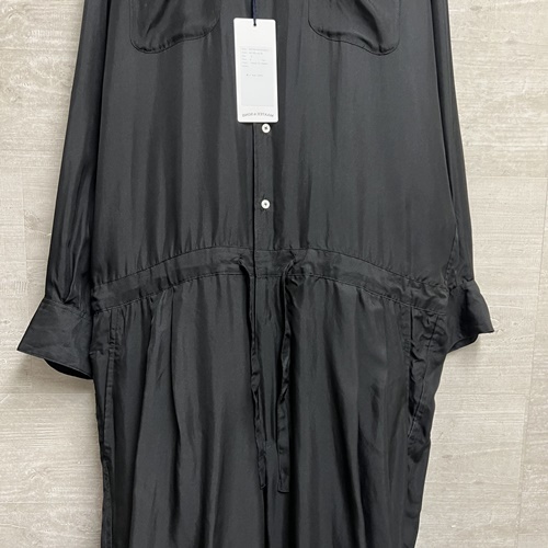  MAATEE&SONS マーティーアンドサンズ WAGAMAMA別注　シルクオールインワン size L ブラック【中目黒t09】_画像3