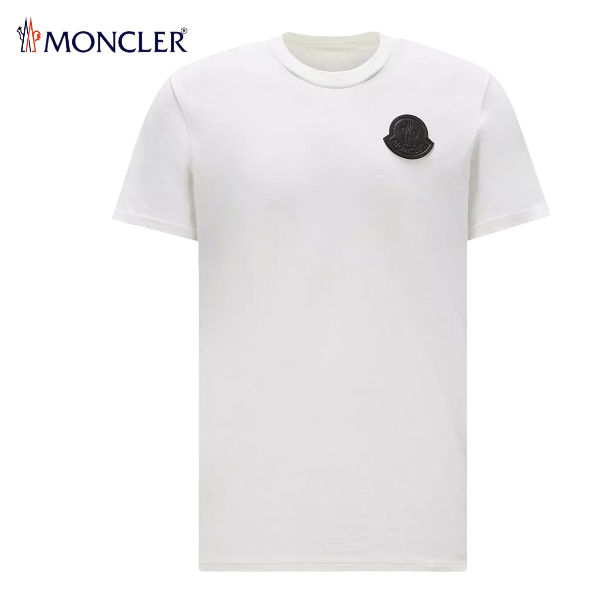 送料無料 182 MONCLER モンクレール 8C00069 83927 ホワイト Tシャツ カットソー 半袖 size S