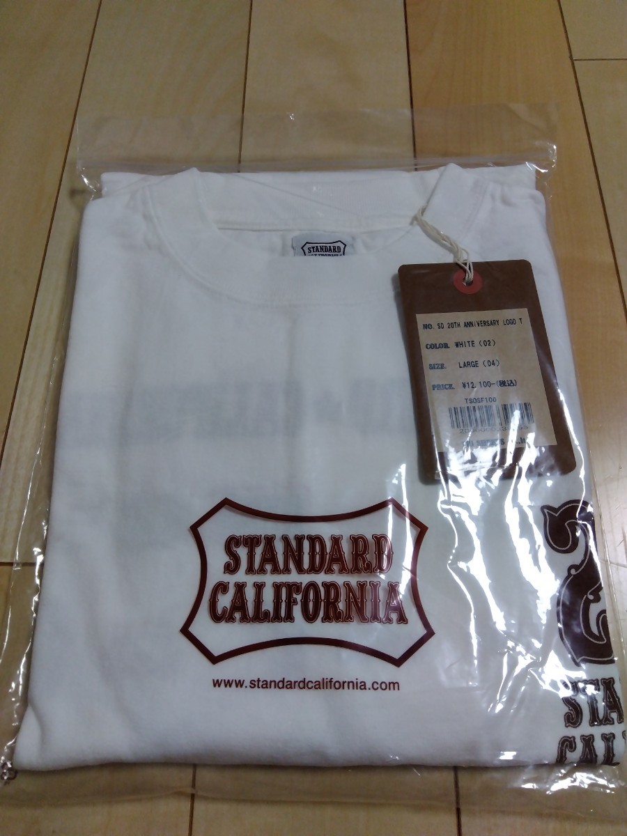 SD 20th Anniversary Logo T　スタンダードカリフォルニア　20周年記念　アニバーサリーTシャツ　ホワイト　白　L　新品未使用