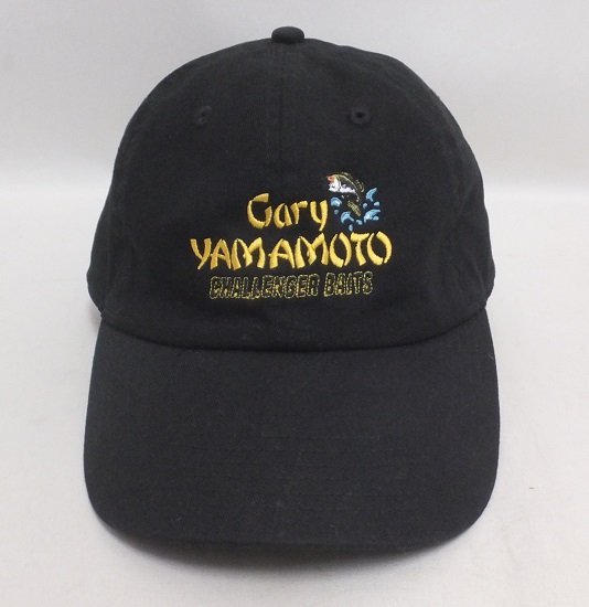 値頃 YAMAMOTO ☆CHALLENGER×Gary BAITS ブラック ダブルネームストラップバックキャップ CAP 帽子 