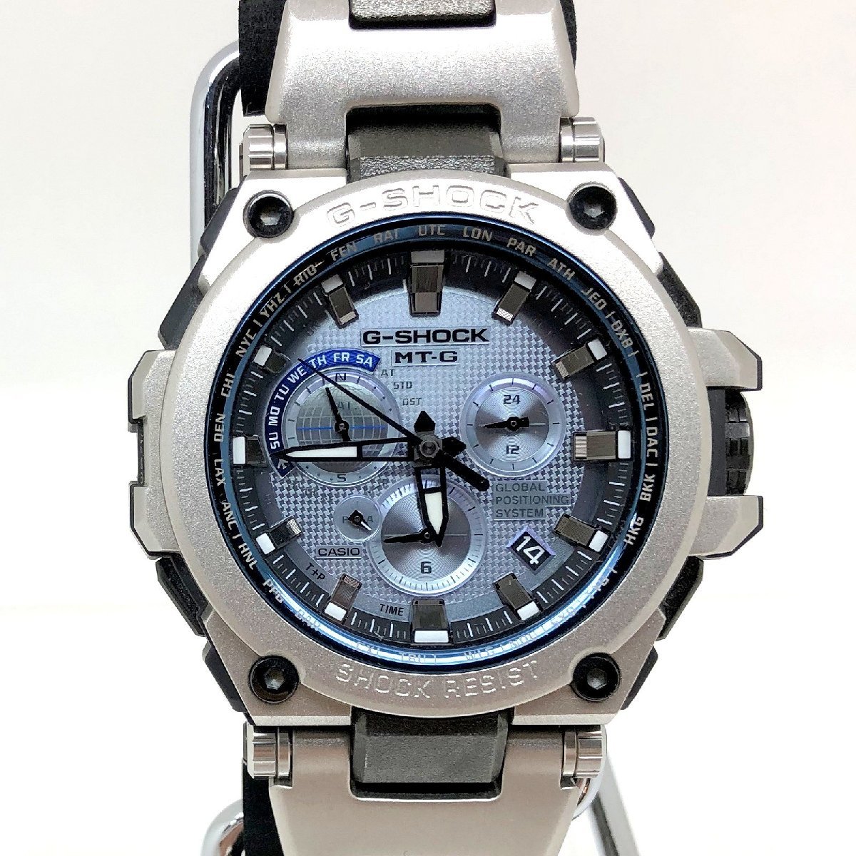 極美品 G-SHOCK ジーショック CASIO カシオ 腕時計 MTG-G1000RS-2AJF MT-G GPS ハイブリッド電波ソーラー アナログ 【ITAB8KAZPX7O】_画像1