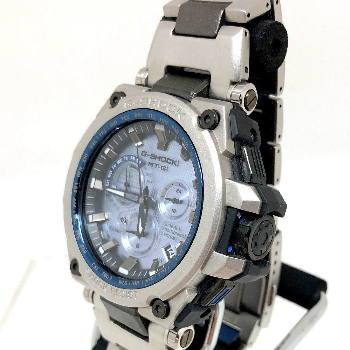 極美品 G-SHOCK ジーショック CASIO カシオ 腕時計 MTG-G1000RS-2AJF MT-G GPS ハイブリッド電波ソーラー アナログ 【ITAB8KAZPX7O】_画像3