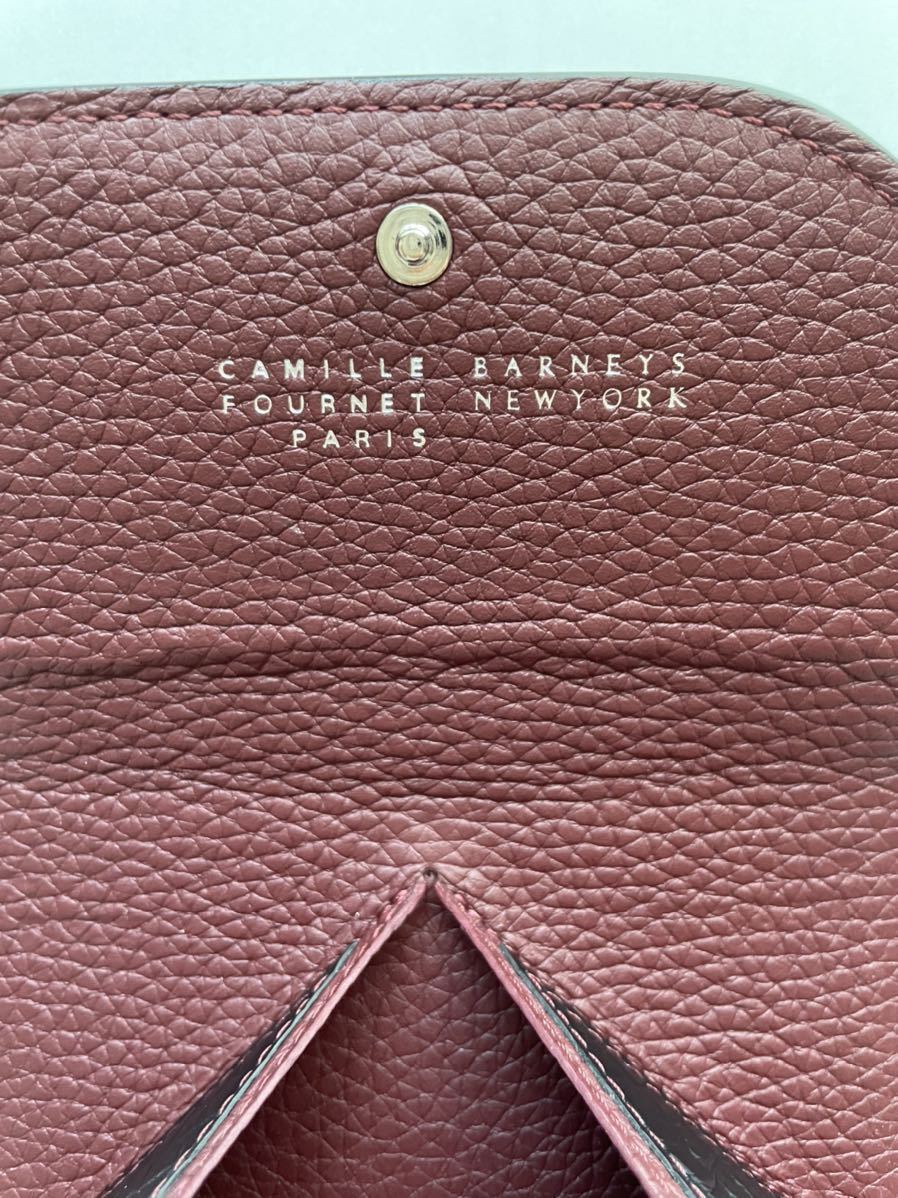 【未使用】定価8万カミーユフォルネ Camille Fournet コインケース 小銭入れ カードケース 革 黒 ブラック ハイブランド 名刺入れ_画像7