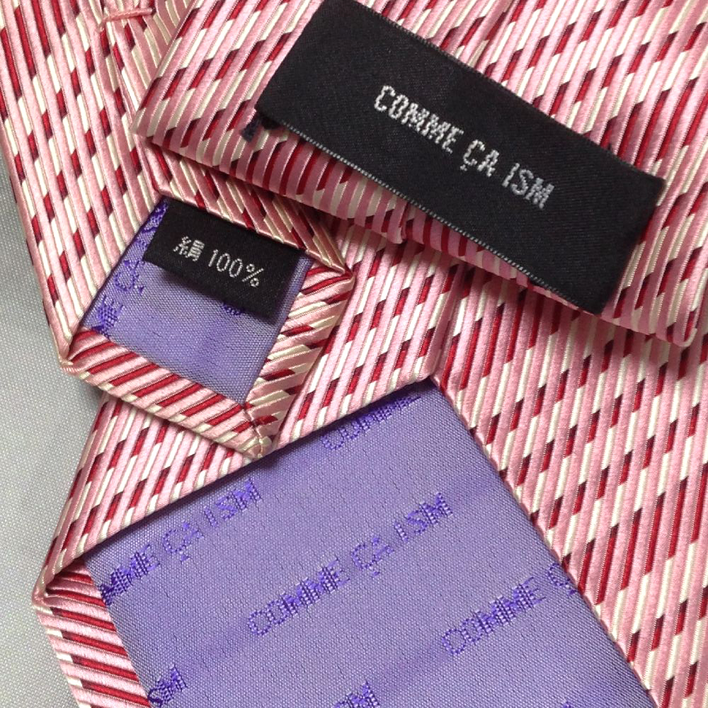  Comme Ca Ism COMME CA ISM the smallest lustre necktie silk 100% diagonal stripe reji men taruY-008222.. packet 