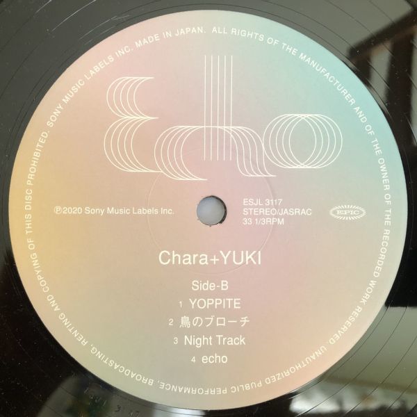 ■美品■Chara + Yuki/ECHO【2020/JPN盤/LP】_画像5