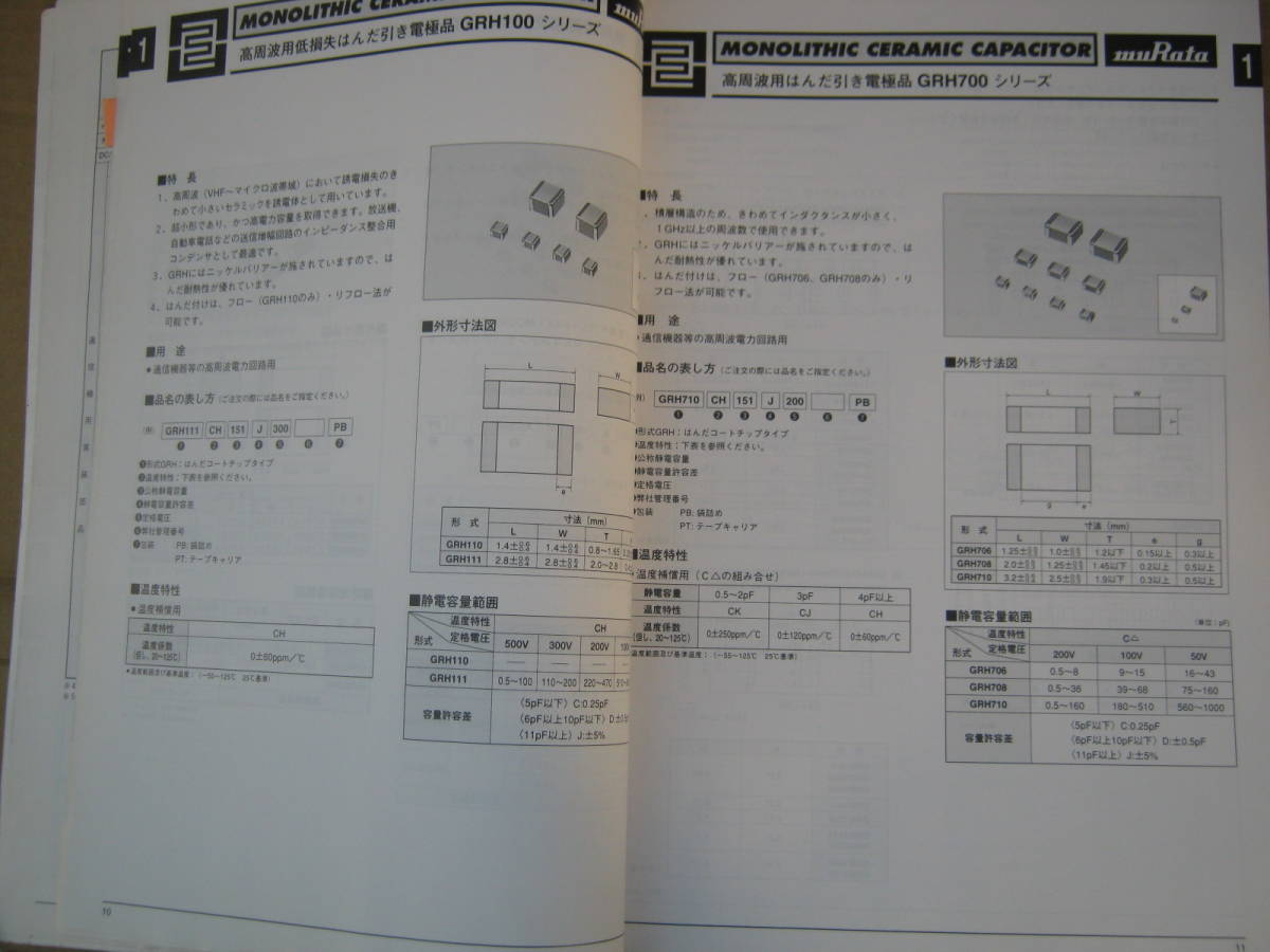 村田製作所　チップ部品　データブック1995年