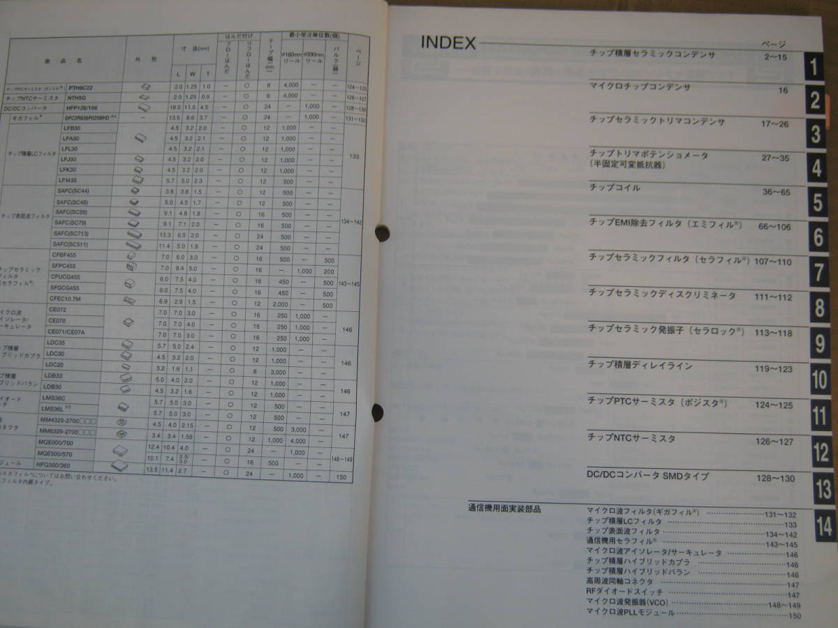 村田製作所　チップ部品　データブック1995年