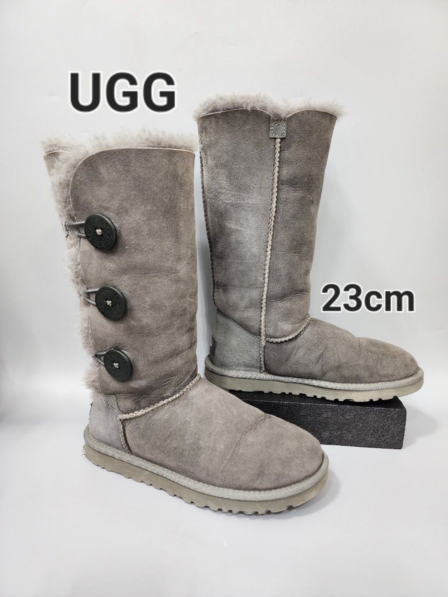 UGG アグ ムートンブーツ キャメル ミドル サイズ6（23㎝） - ブーツ