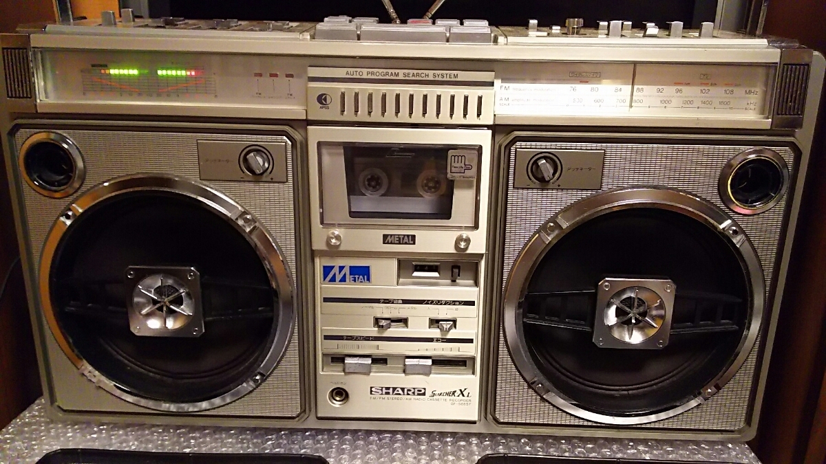  beautiful goods sharp stereo radio-cassette GF-508 professional person. maintenance ending . goods..
