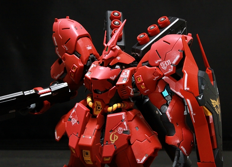 ■■RG 1/144蘇富比完成項目■■機動戰士Gundam Char的反擊Shah PGMGREHG 原文:■■RG　1/144　サザビー　完成品■■　機動戦士ガンダム　逆襲のシャア　PGMGREHG