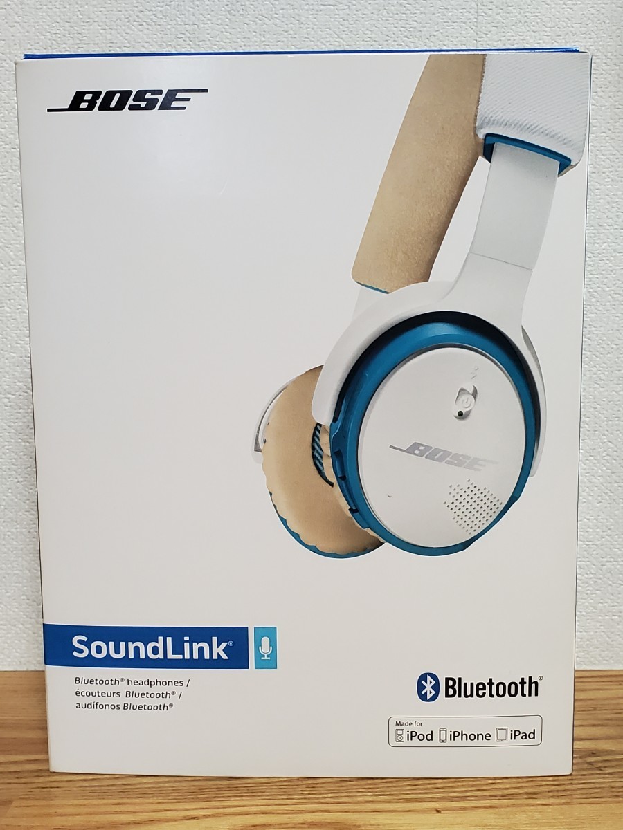 ★BOSE★《Bose SoundLink on-ear　Bluetooth headphones 》ワイヤレスヘッドホン 密閉型/オンイヤー ホワイト OE BT WH-1 　高音質　良好