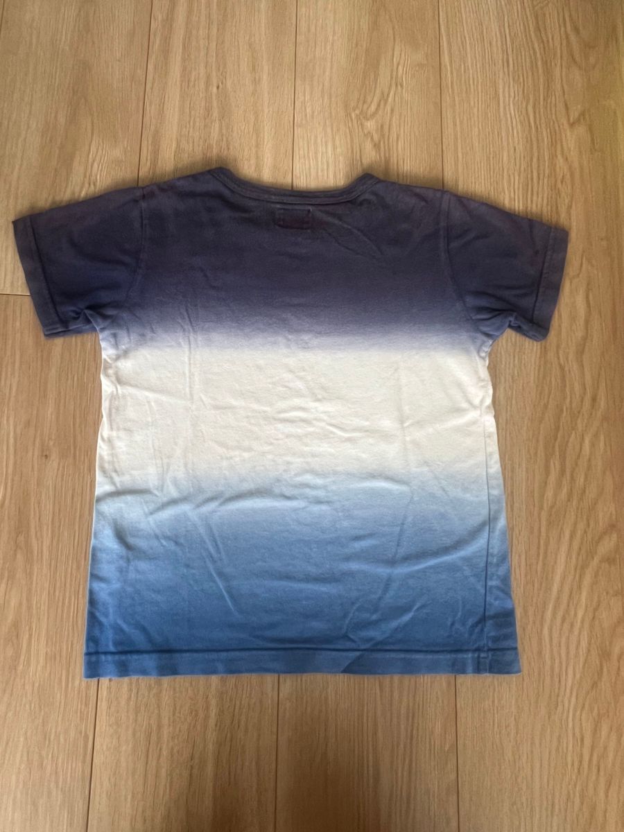 EDWIN 半袖　Tシャツ　ブルー　グラデーション　130cm