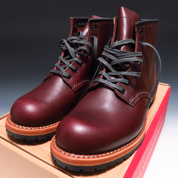 人気提案 新品 9011 BECKMAN WING RED 廃番 【ブラックチェリー/SIZE:8