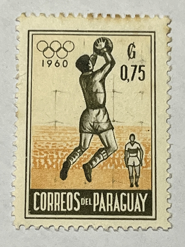  foreign stamp 1960 Olympic CORREEOS DEL PARAGUAY 0,75G unused 