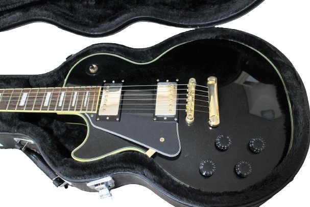 LEFTY！ Epiphone LP CUSTOM！ BLACK BEAUTY！ HC付き！の画像2