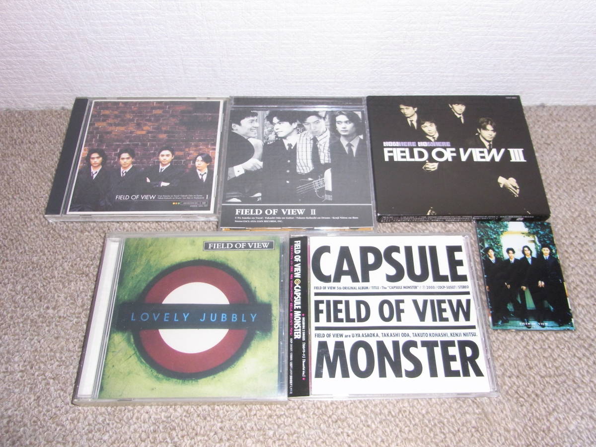 FIELD OF VIEW 全オリジナルアルバム5枚セット(I,II, III〜NOW HERE NO WHERE〜,LOVELY JUBBLY,CAPSULE MONSTER)_画像1