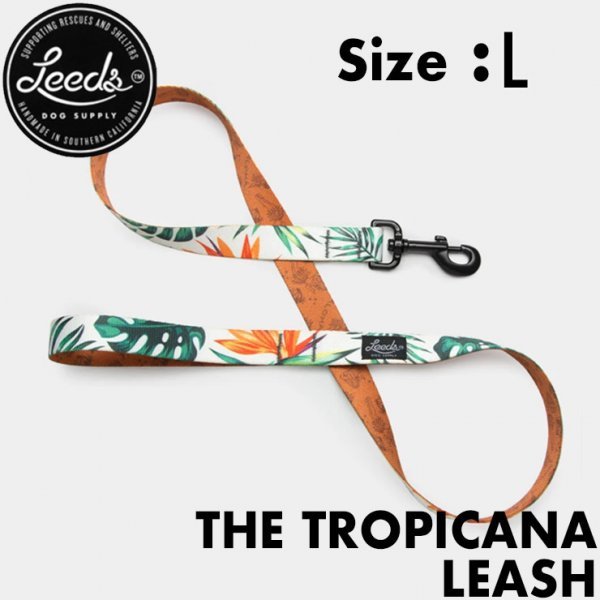 【送料無料】犬用リード ドッグリード Leeds Dog Supply リーズドッグサプライ TROPICANA Lサイズ_画像1