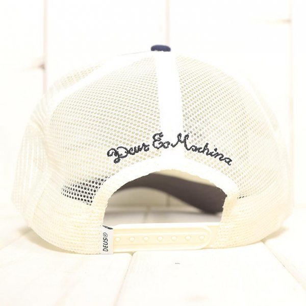 スナップバックキャップ カーブキャップ Deus Ex Machina デウスエクスマキナ THINKER TRUCKER CAP DMP237773　BLU_画像4