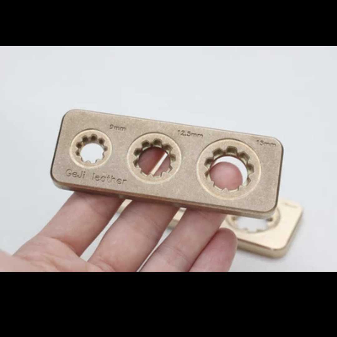 くるみボタン作成ツール　Type3　３サイズ　真鍮製　ハンドメイド　送料無料