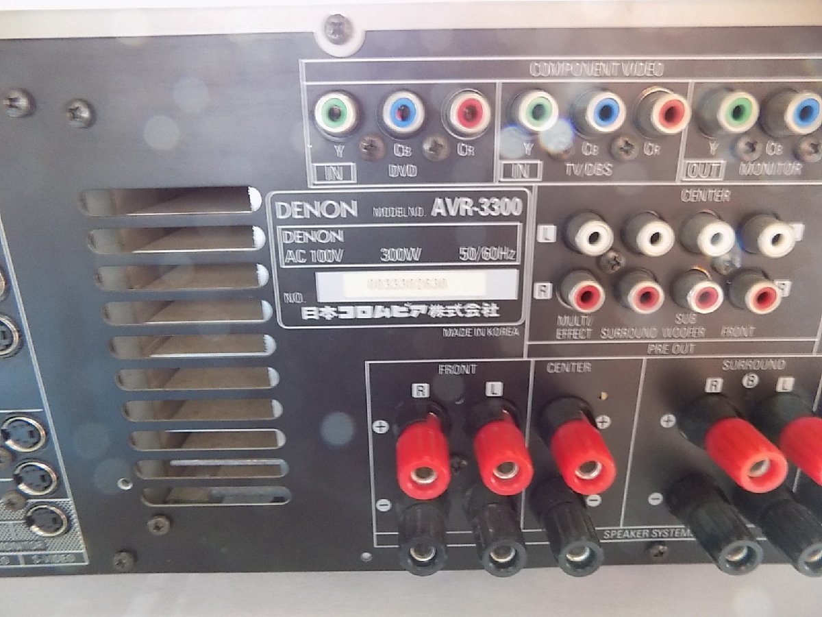 熱い販売 DENON AVサラウンドレシーバーAVR-3300/mo-K-27-4645/安い
